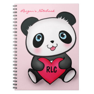 Panda-Liebhaber-niedliches Notizbuch mit dem Notizblock