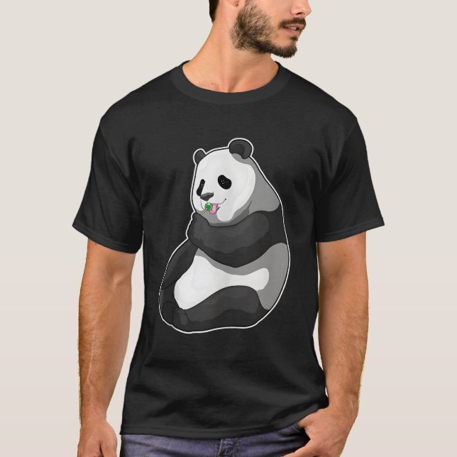 Panda Lollipop T-Shirt (Vorderseite)