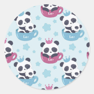 Panda Lover   Der Panda ist ein Ekliges Tier Runder Aufkleber