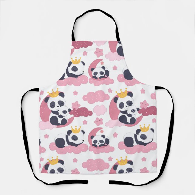 Panda Lover | Ich werde als Panda genannt Schürze (Vorderseite)