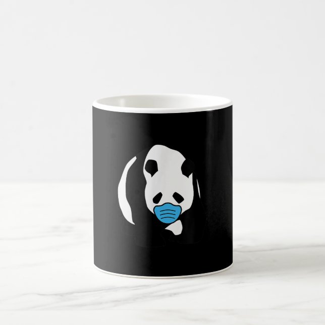 Panda Lover | Niedliche Panda Bärenmaske Kaffeetasse (Mittel)