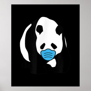 Panda Lover Niedliche Panda Bärenmaske Poster