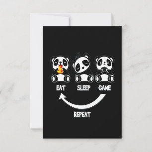 Panda Lover Ruhe und Liebe Panda Behalten Dankeskarte