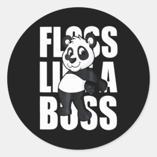 Panda Lover Ruhe und Liebe Panda Behalten Runder Aufkleber