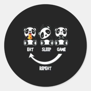 Panda Lover Ruhe und Liebe Panda Behalten Runder Aufkleber