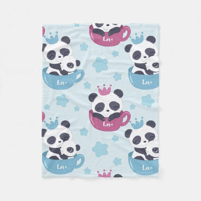 Panda Lover | The Panda Is A Nasty Animal Fleecedecke (Vorderseite)