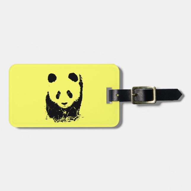 Panda Luggage Tags Gepäckanhänger (Vorderseite horizontal)
