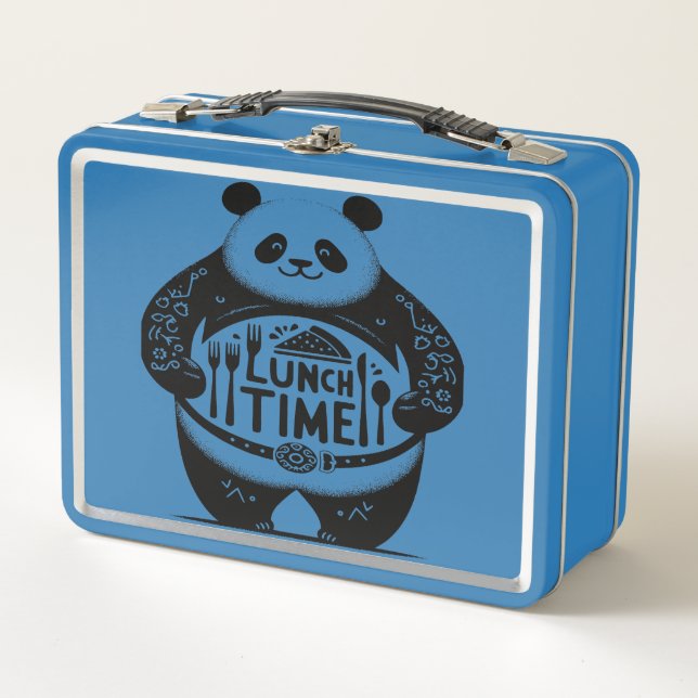 Panda Lunch Box - Crunch, Munch, Smile! (Devant)