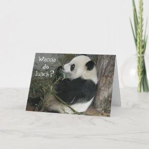 Panda, Lust zum Mittagessen? Karte? Karte