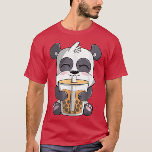 Panda lustige niedliche Kawaii Anime Panda Drink B T-Shirt