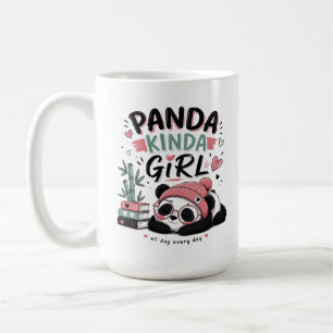 Panda-Mädchen Süßer Panda Kaffeetasse