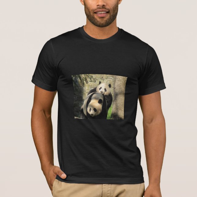Panda Mama & Cam Shirt (Mei Xiang & Xiao Qi Ji) (Vorderseite)