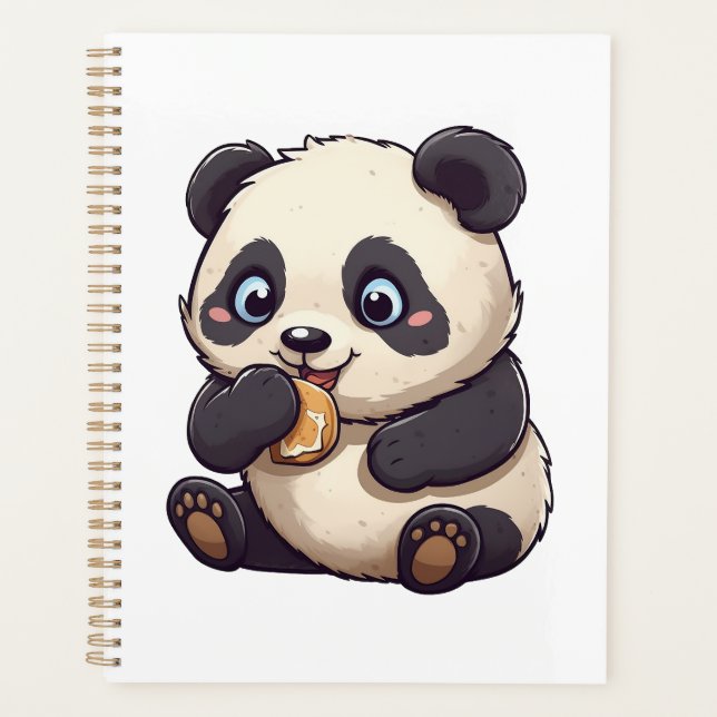 Panda mange un biscuit (Devant)