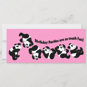 Panda Mania Einladung