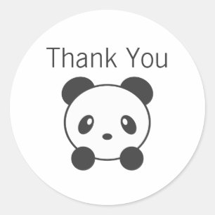 Panda merci les autocollants