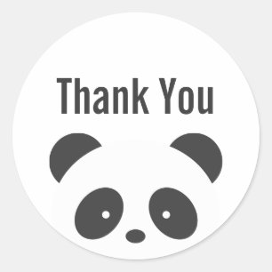 Panda merci les autocollants