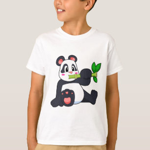 Panda mit Bamboo T-Shirt