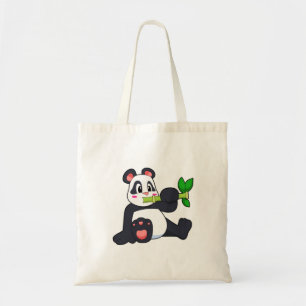 Panda mit Bamboo Tragetasche
