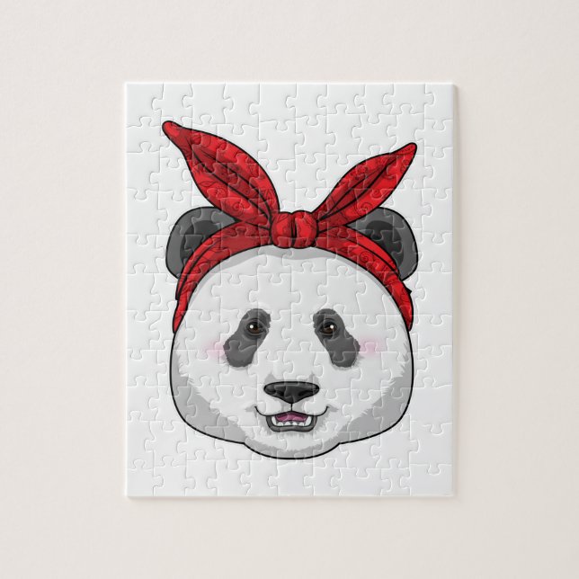 Panda mit Bandana (Vertikal)