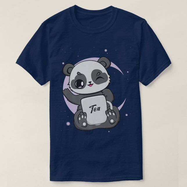 Panda mit Boba Bubble Milk Tee Anime Kawaii Bear (Design vorne)