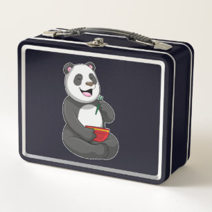 Panda mit Bowl Ramen Metall Brotdose