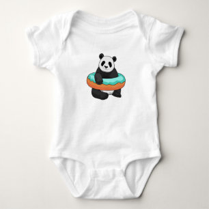 Panda mit Donut Baby Strampler