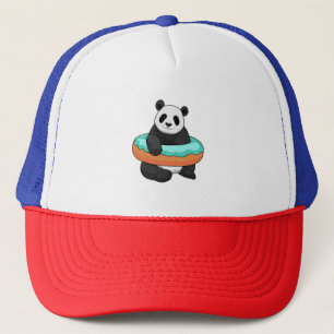 Panda mit Donut Truckerkappe