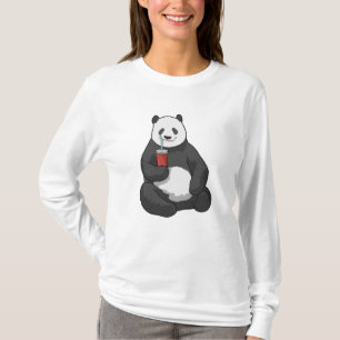 Panda mit Drink T-Shirt