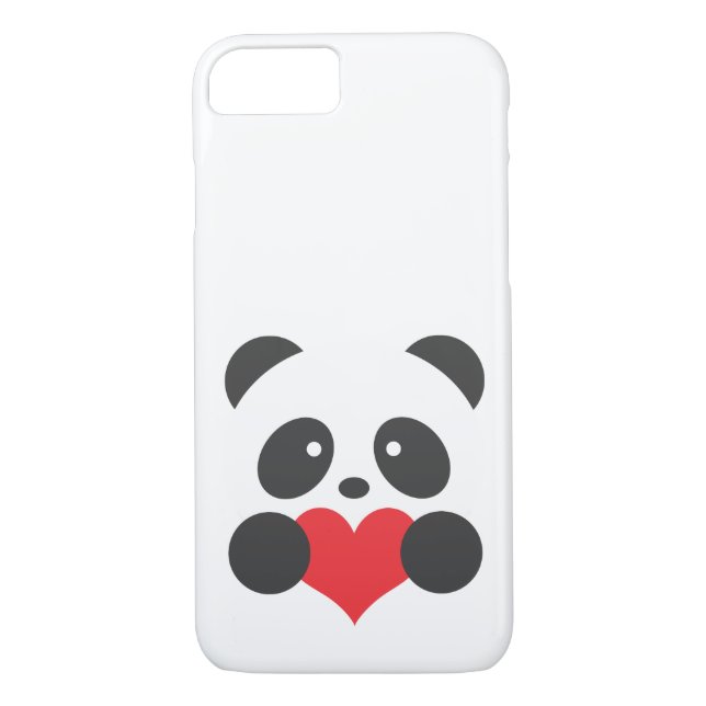 Panda mit einem Herzen Case-Mate iPhone Hülle (Rückseite)