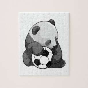 Panda mit Fußball