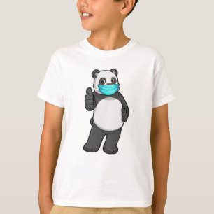 Panda mit Gesichtsmaske T-Shirt