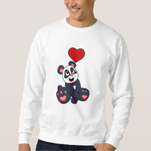 Panda mit Herz Sweatshirt