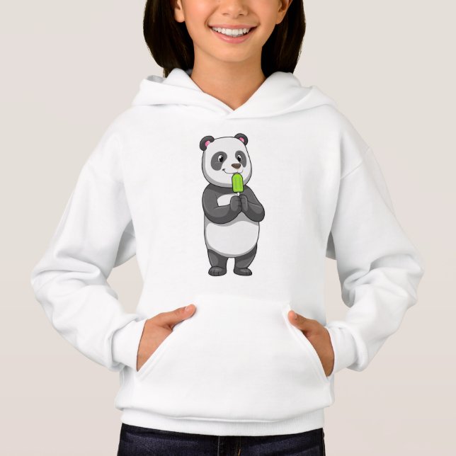 Panda mit Popsikel Hoodie (Vorderseite)