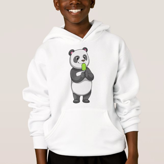 Panda mit Popsikel Hoodie (Vorderseite)