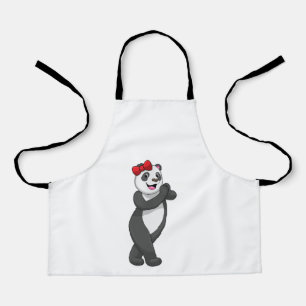 Panda mit Ribbon Schürze
