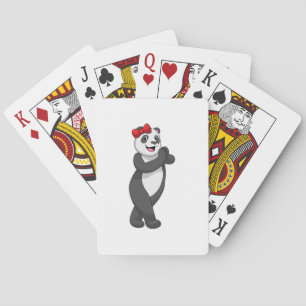 Panda mit Ribbon Spielkarten