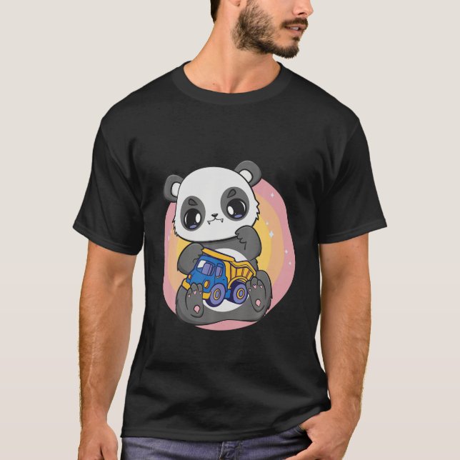 Panda mit Schnuller Kawaii Bear Cub Kinderspielzeu T-Shirt (Vorderseite)