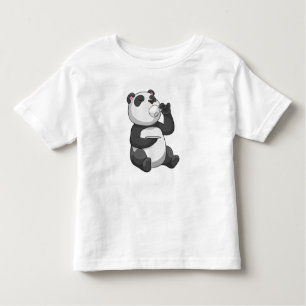 Panda mit Teecup Kleinkind T-shirt
