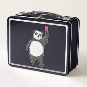 Panda mit Tulip Metall Brotdose