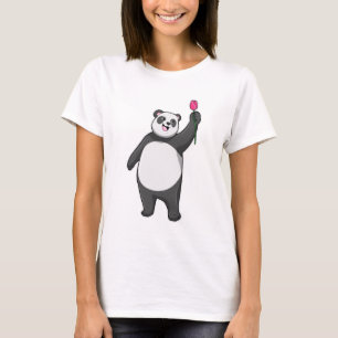 Panda mit Tulip T-Shirt