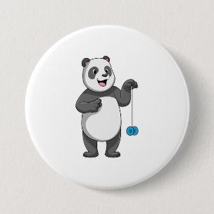 Panda mit Yo-yo Button