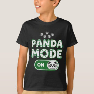 Panda-Modus Ein Lustiger Tierbär Liebhaber Besitze T-Shirt