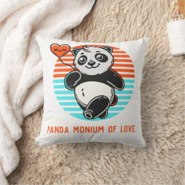 Panda Monium der Liebe Personalisiert Kissen