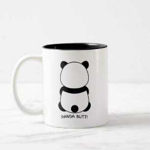 Panda-Monium in einem Cup! 🐼 ☕ 😂 Zweifarbige Tasse