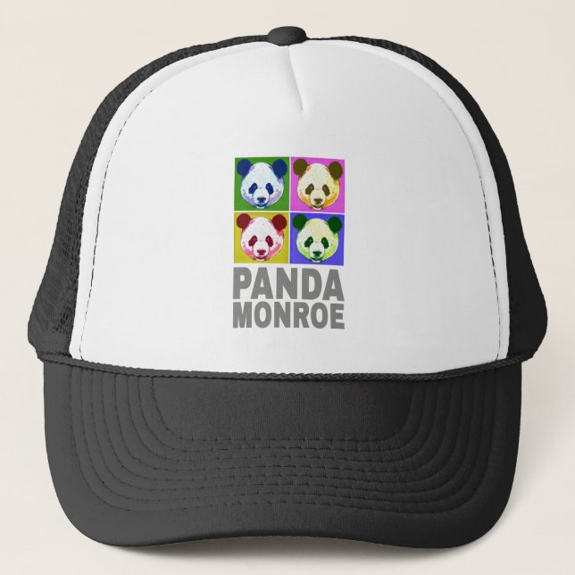 Panda Monroe Bear Pop Truckerkappe (Vorderseite)