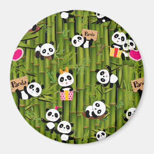 Panda-Muster 2 Magnet