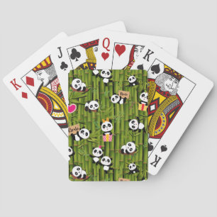 Panda-Muster 2 Spielkarten
