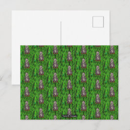 Panda (Muster) - Postkarte