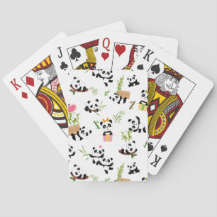 Panda-Muster Spielkarten