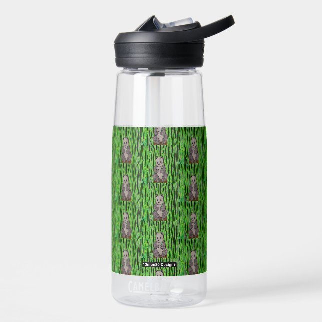 Panda (Muster) - Wasserflasche Trinkflasche (Links)